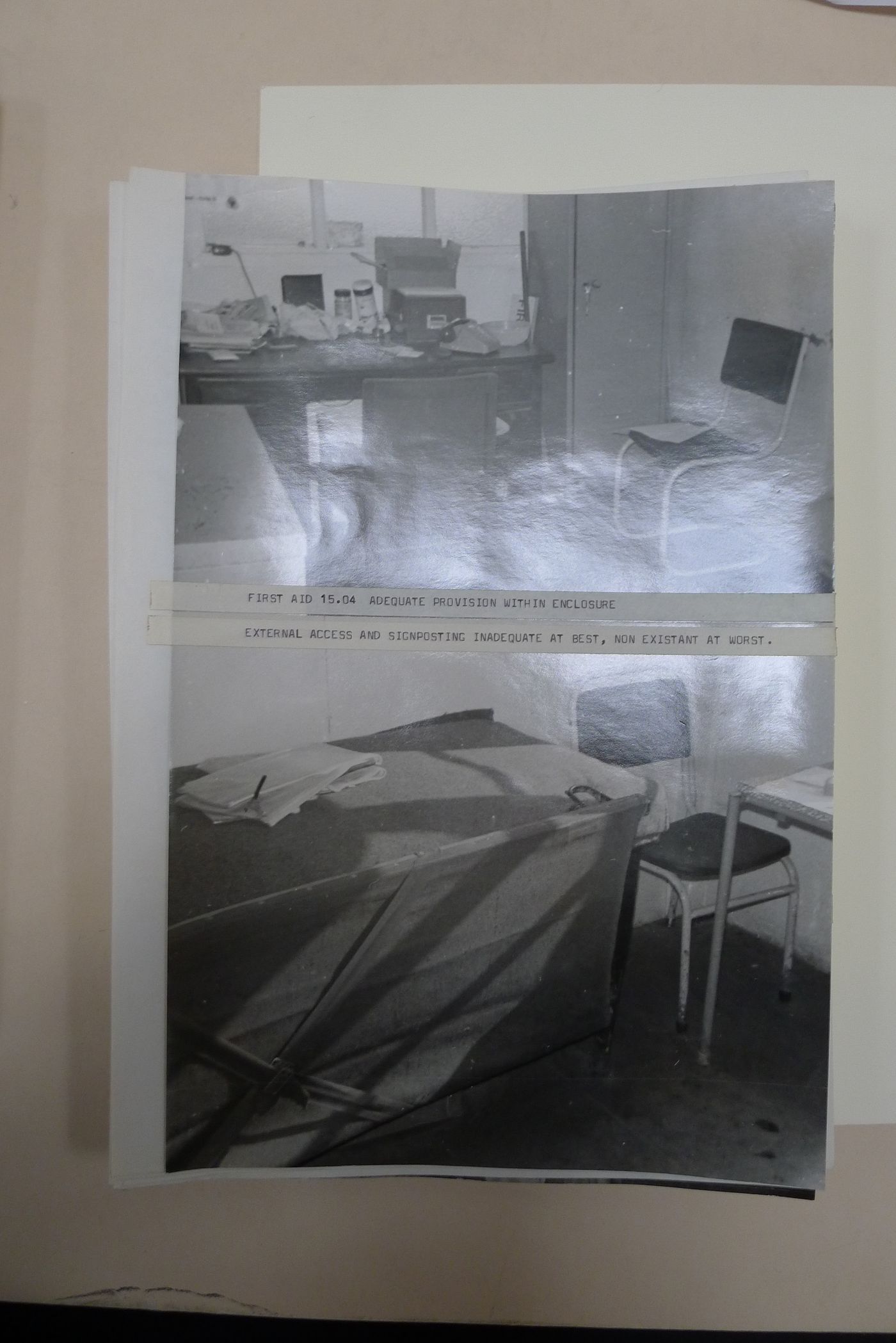 Interior views of  first aid station with observations (from McAppy project series)