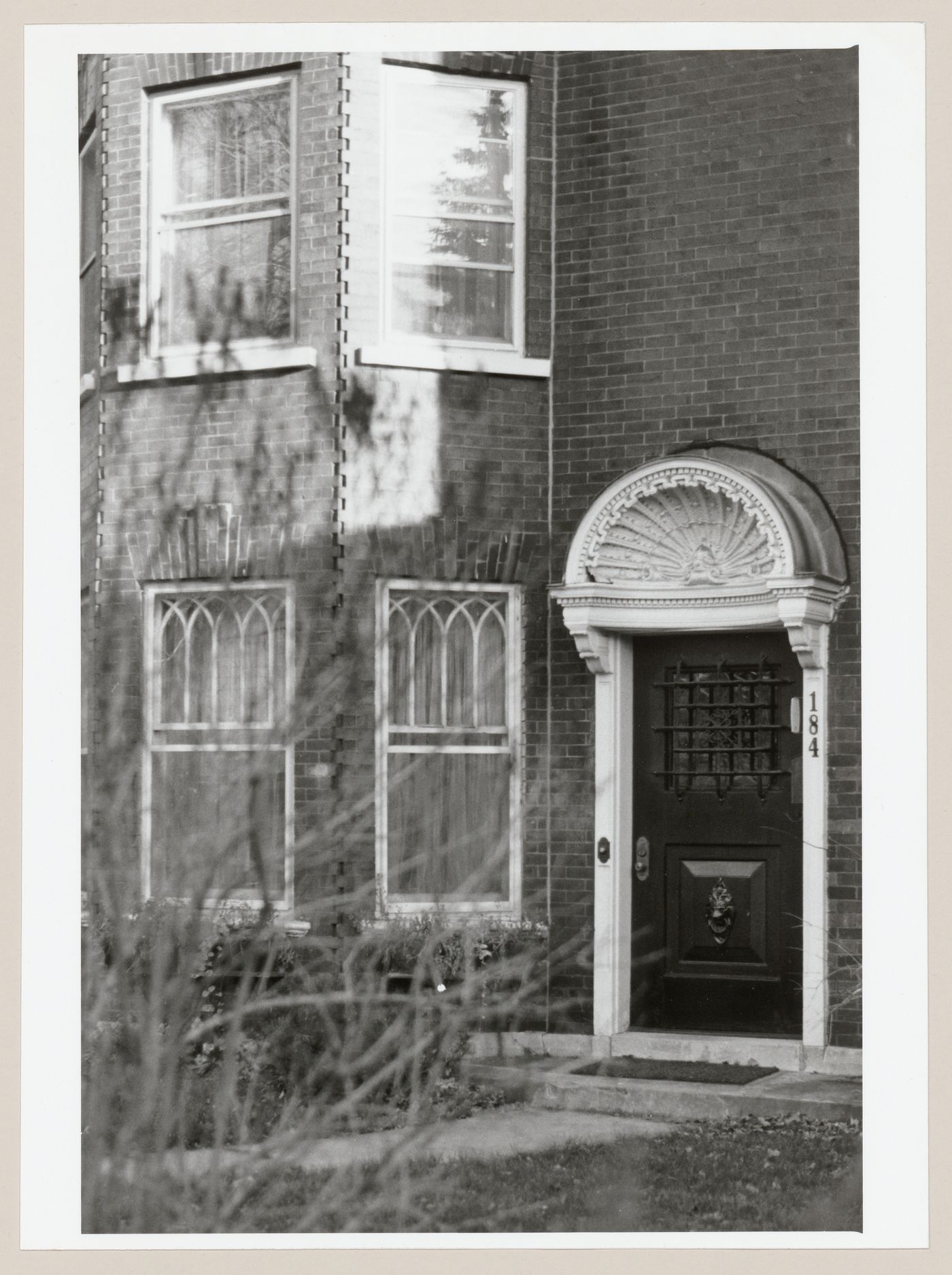 View of the principal façade of a house, 184 chemin de la Côte-Saint-Antoine, Westmount, Québec