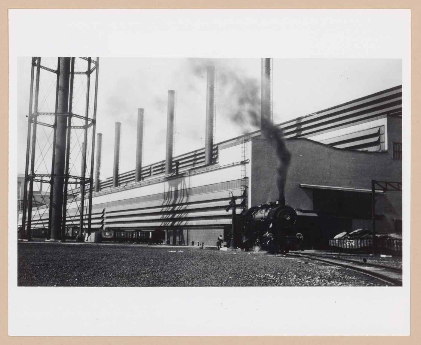 View of the west façade of the Open Hearth Mills, Rouge River Plant, Ford Motor Company, Dearborn, Michigan
