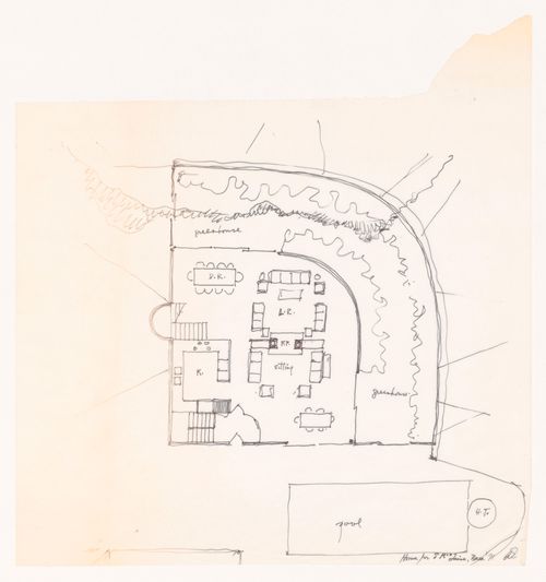 Sketch plan for Shirley MacLaine House, De Baca County, New Mexico