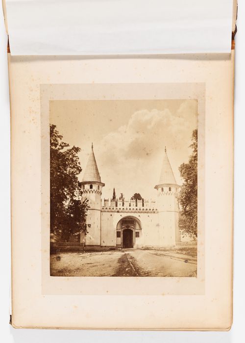 View of the Middle Gate [Orta Kapi] (also known as the Gate of Salutation), Topkapi Palace, Constantinople (now Istanbul), Ottoman Empire (now in Turkey)