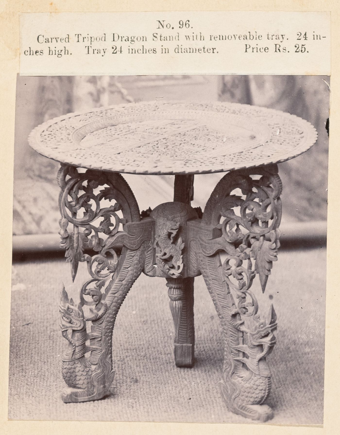 View of a stand, F. Beato Limited, C Road, Mandalay, Burma (now Myanmar)