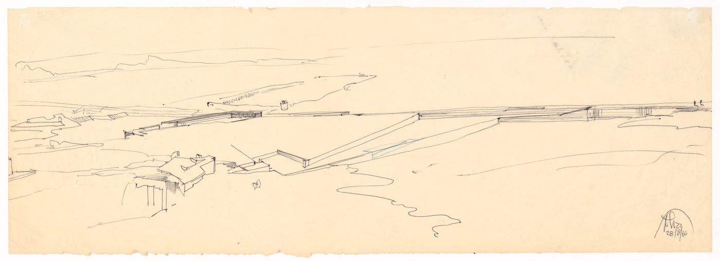 Sketch for Plano Urbanístico para a Marginal de Leça e Zona da Boa Nova