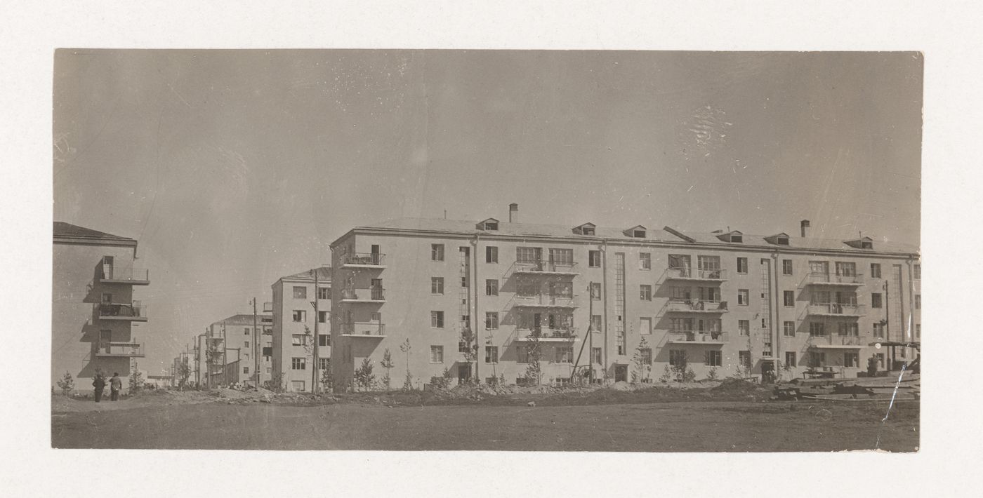 View of INKO-type housing in the First Block, Magnitogorsk, Soviet Union (now in Russia)