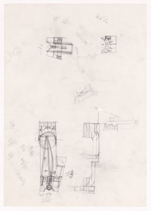 Sketch details for Caixa Geral de Depósitos, Matosinhos, Portugal