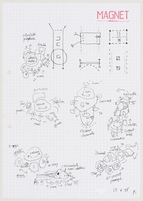 Magnet: conceptual sketches for magnets and vehicles
