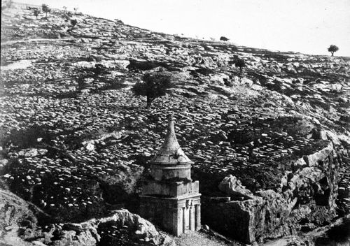 Kidron Valley, Tomb of Absalom [?], Jerusalem, Palestine