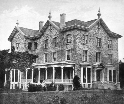 Plate from album ''Villas on the Hudson. A Collection of Photolithographs of Thirty-one Country Residences''