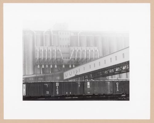 Grain elevators and loading facilities, Dover Mills Ltd., Halifax, Nova Scotia, from the series The Forms of Canadian Industrial Architecture