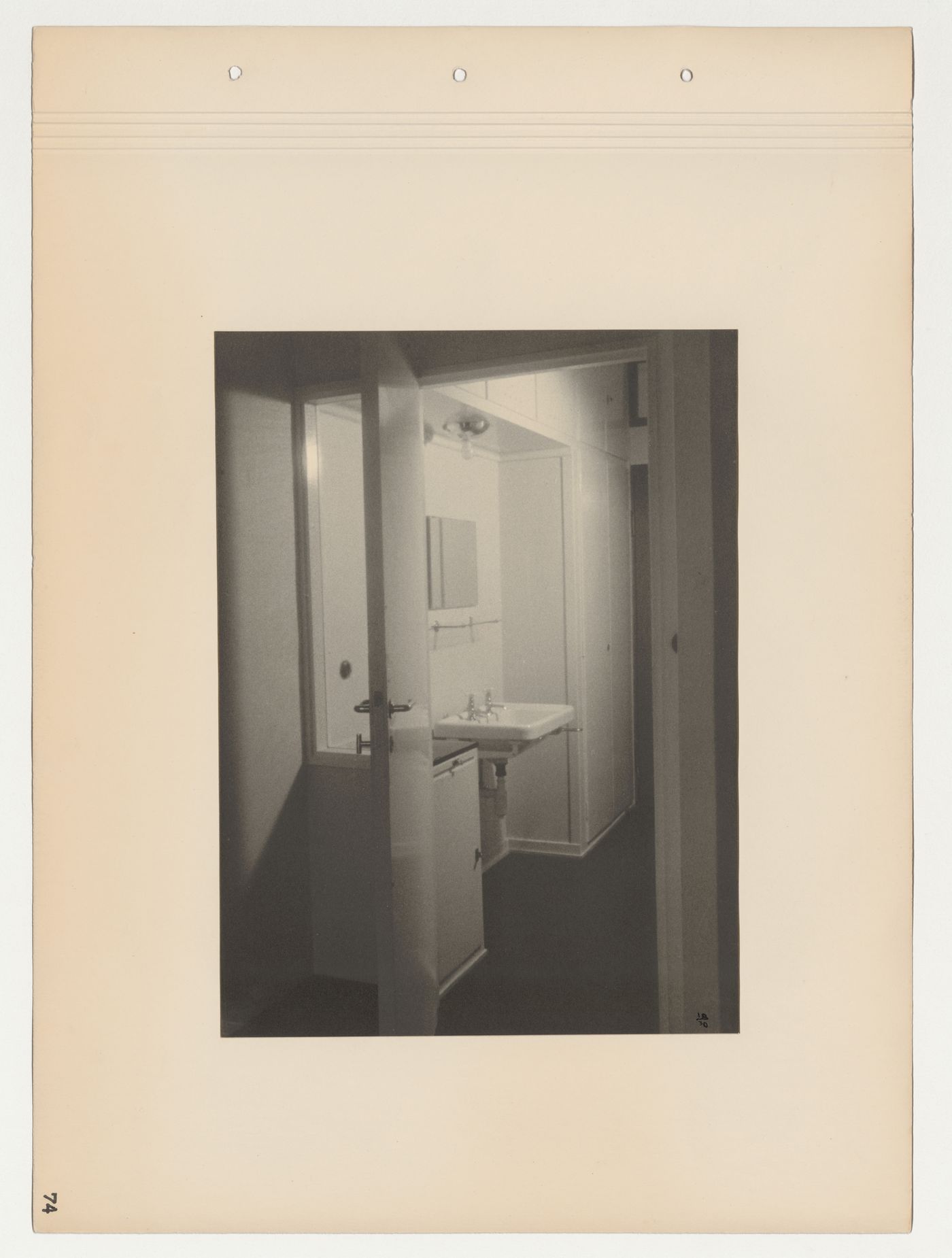 Interior view of an apartment kitchenette sink, Budge Foundation Old People's Home, Frankfurt am Main, Germany