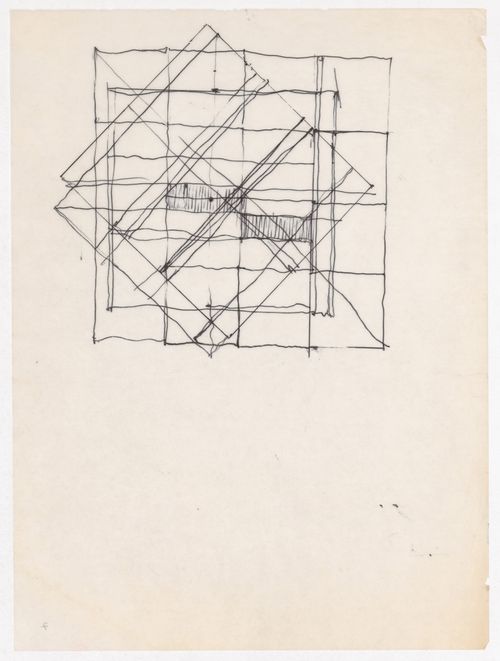 Sketch for House III (Miller House), Lakeville, Connecticut