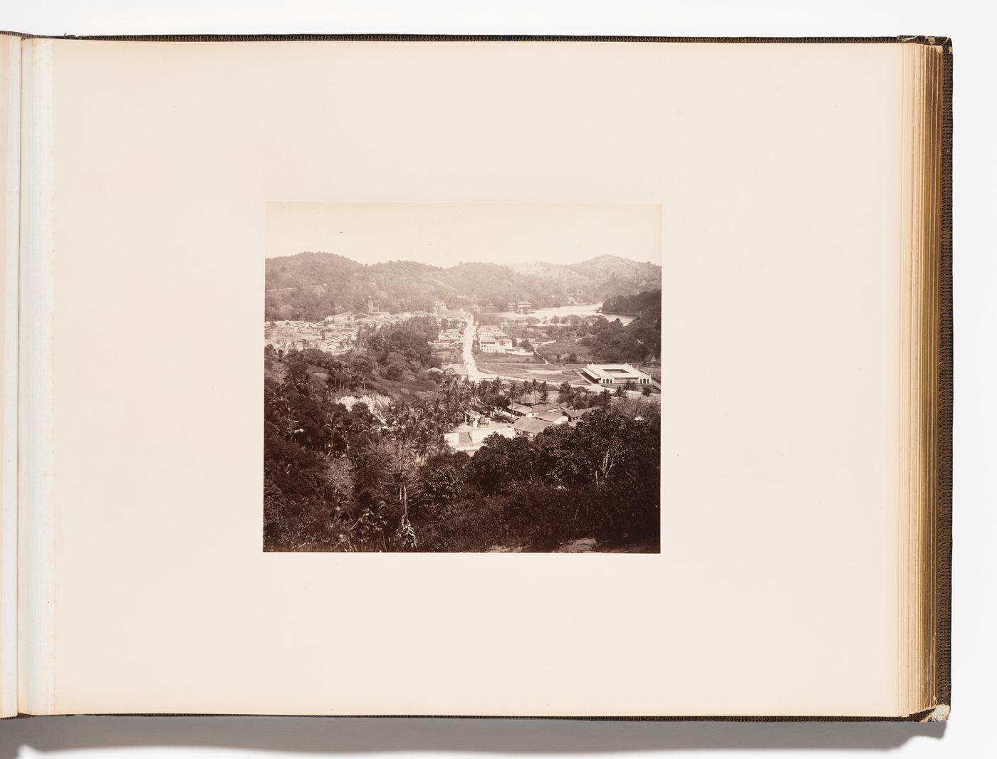 View of Kandy from Katukele Lake View Road, Ceylon (now Sri Lanka)