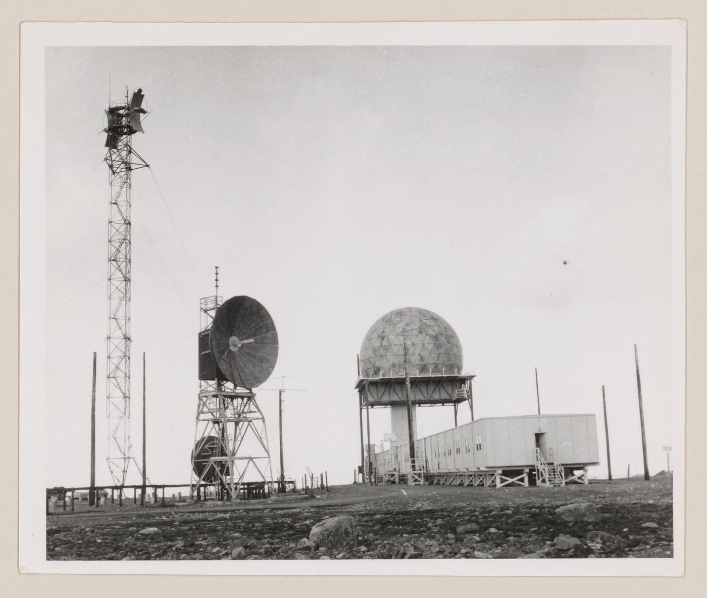 View of DEW Line radar station BAR-3, Tuktoyaktuk, Northwest Territories, Canada