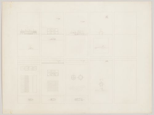 Plans and elevations for The Silent Witnesses