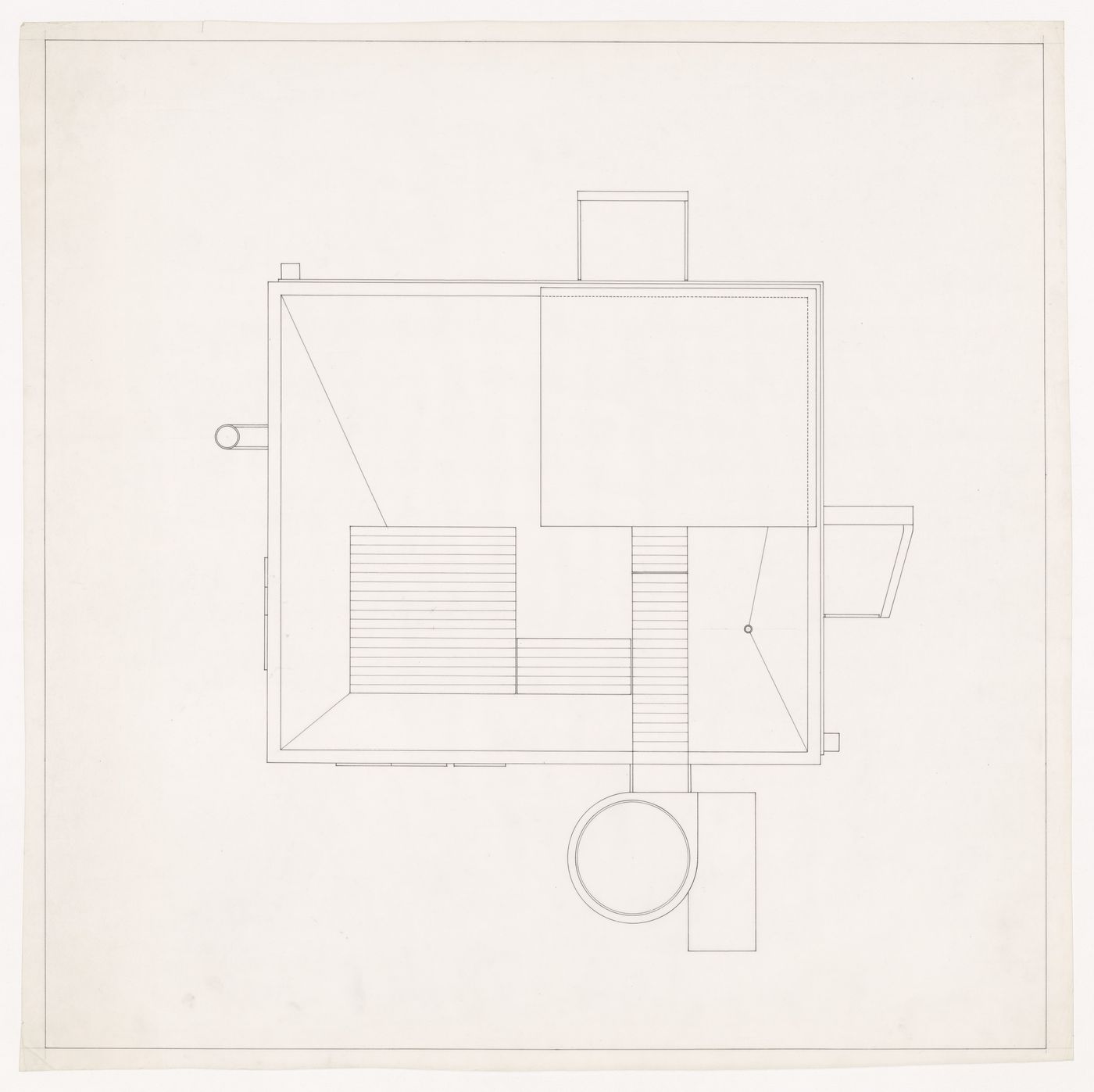 Roof plan for Bernstein House