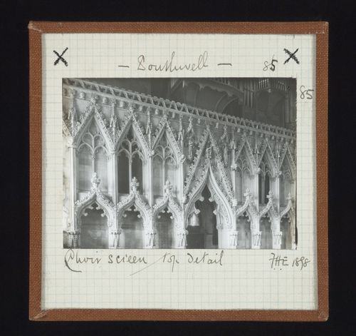 View of top of choir screen of Southwell Minster, Southwell, Nottinghamshire, England