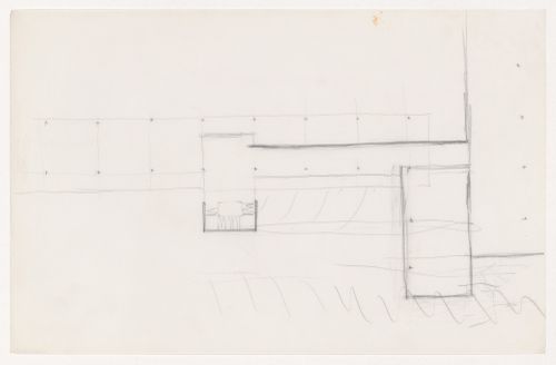 Sketch plan for a campus building for Illinois Institute of Technology