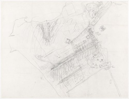 Sketch site plan for Estudo Urbanístico para São João, Costa da Caparica, Portugal