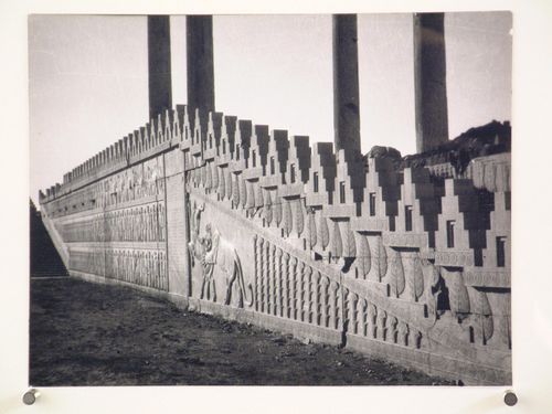 View of façade of the Apadana, Persepolis, Iran
