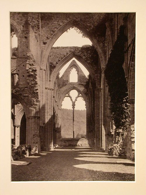 Abbey ruins, interior view of transcept, Great Britain