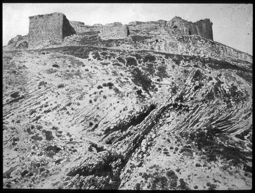 View of an archeological site near the Dead Sea, Israel