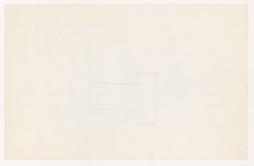 Sketch, possibly a sectional detail for the Metallurgy Building, Illinois Institute of Technology, Chicago
