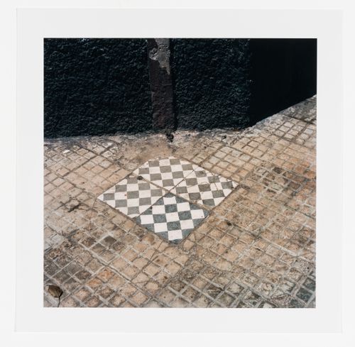 Detail of a floor, cité horizontale, Carrières centrales neighbourhood, Casablanca