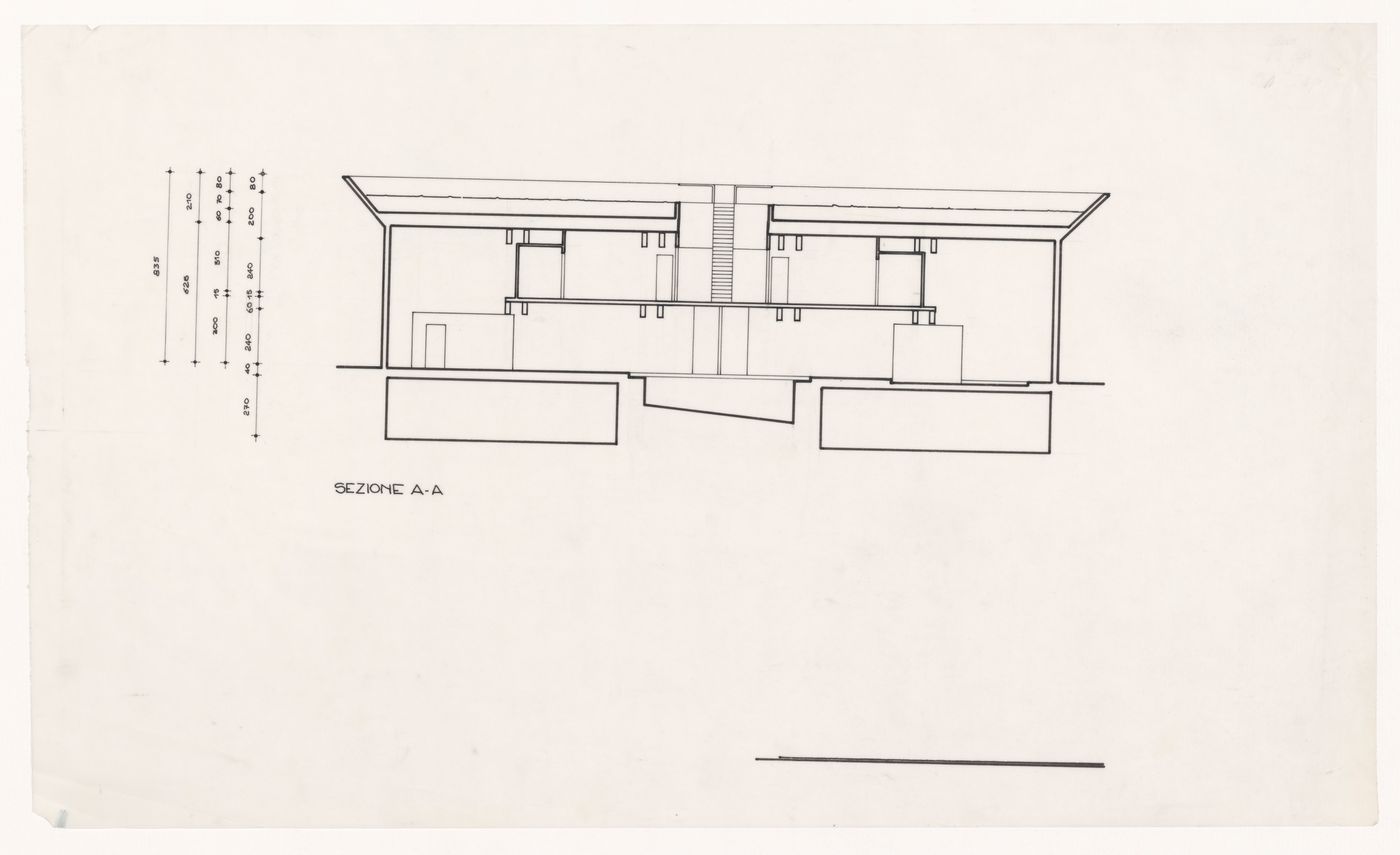 Cross section for La casa più bella di architettura del mondo [The most beautiful house in the world]