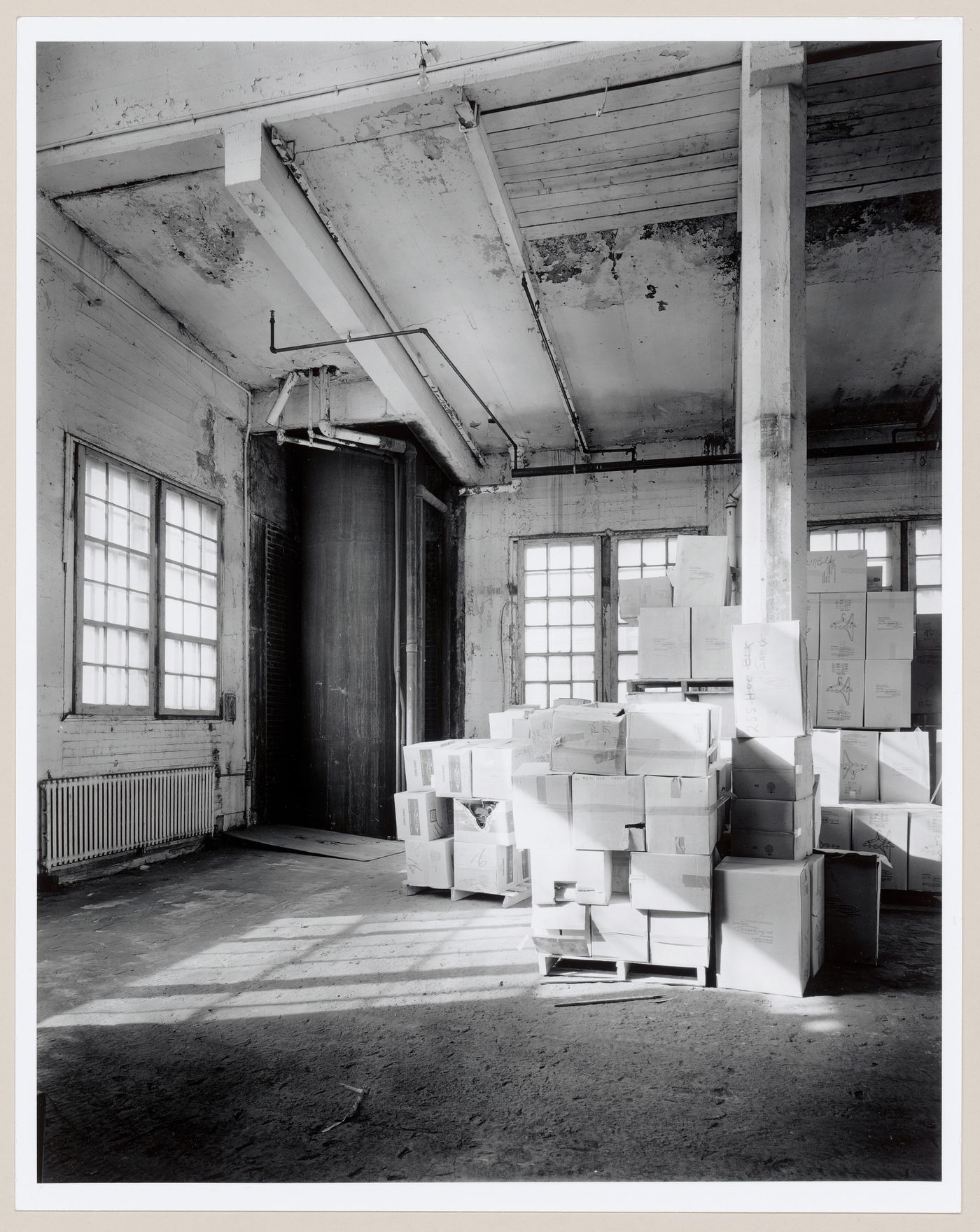 Interior view of the west room of the Crane Foundry, Montréal, Québec