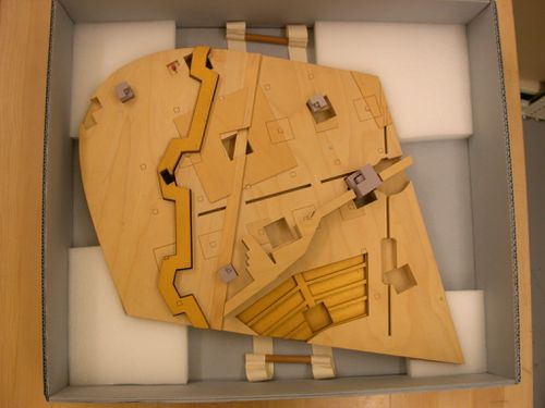 Presentation model of first scheme, Project for a Garden, Parc de La Villette