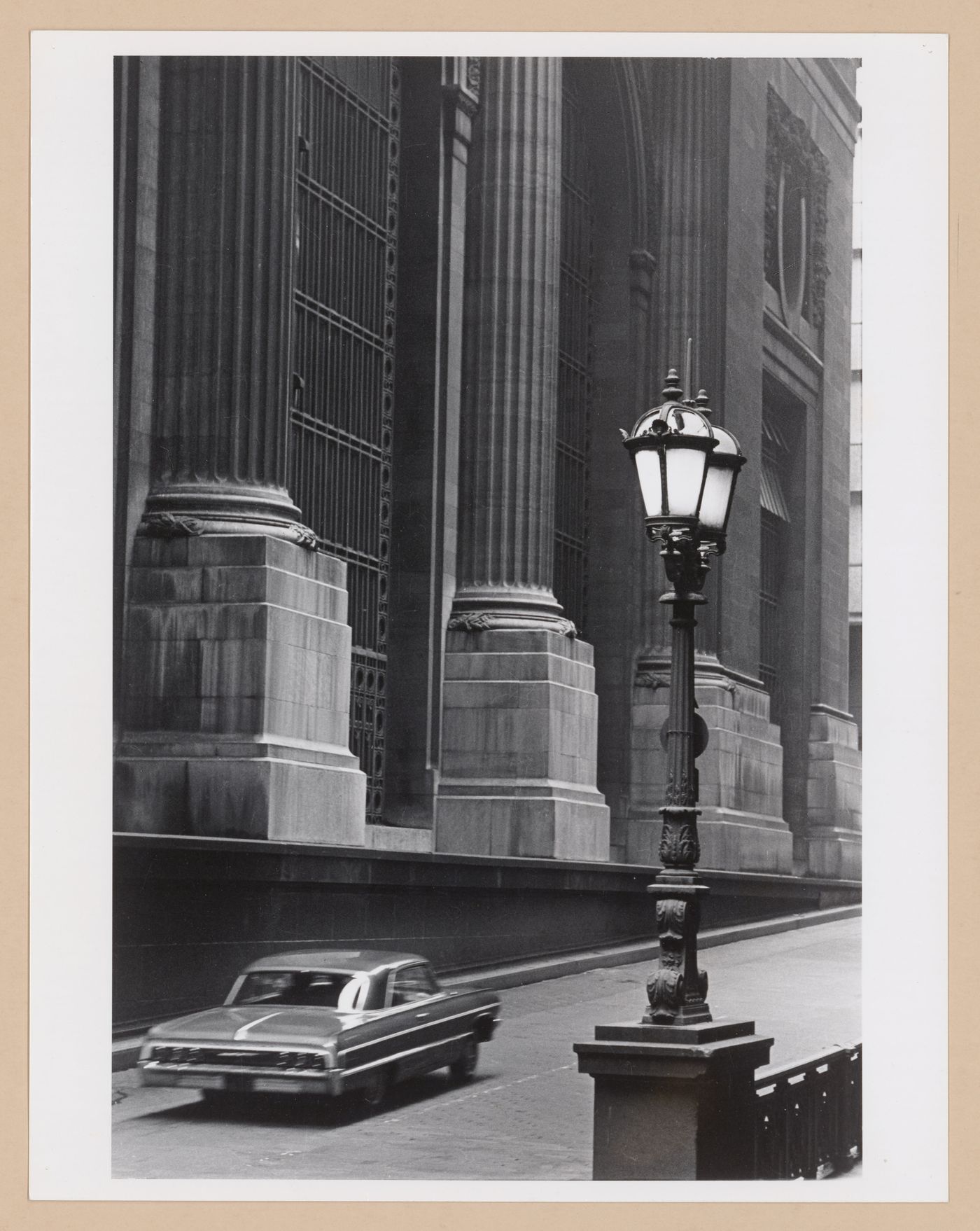 Partial view of a façade of Grand Central Station, New York City; United States