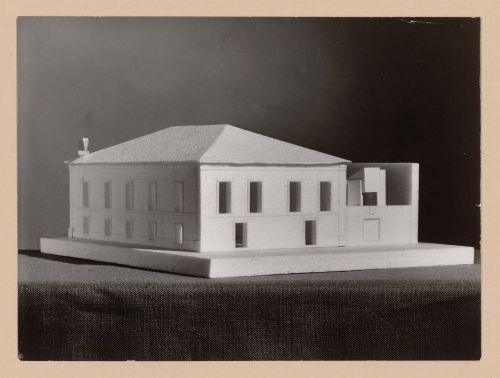 View of model for Banco Pinto & Sotto Mayor, agência e clube, Lamego, Portugal