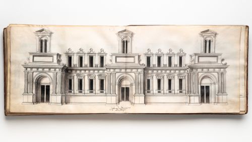 Perspectival elevation for a residence
