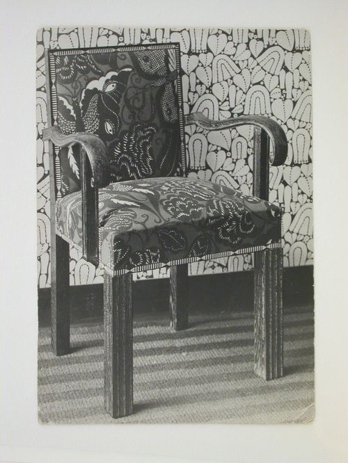 View of an armchair for the Hodlers' apartment, Geneva, Switzerland