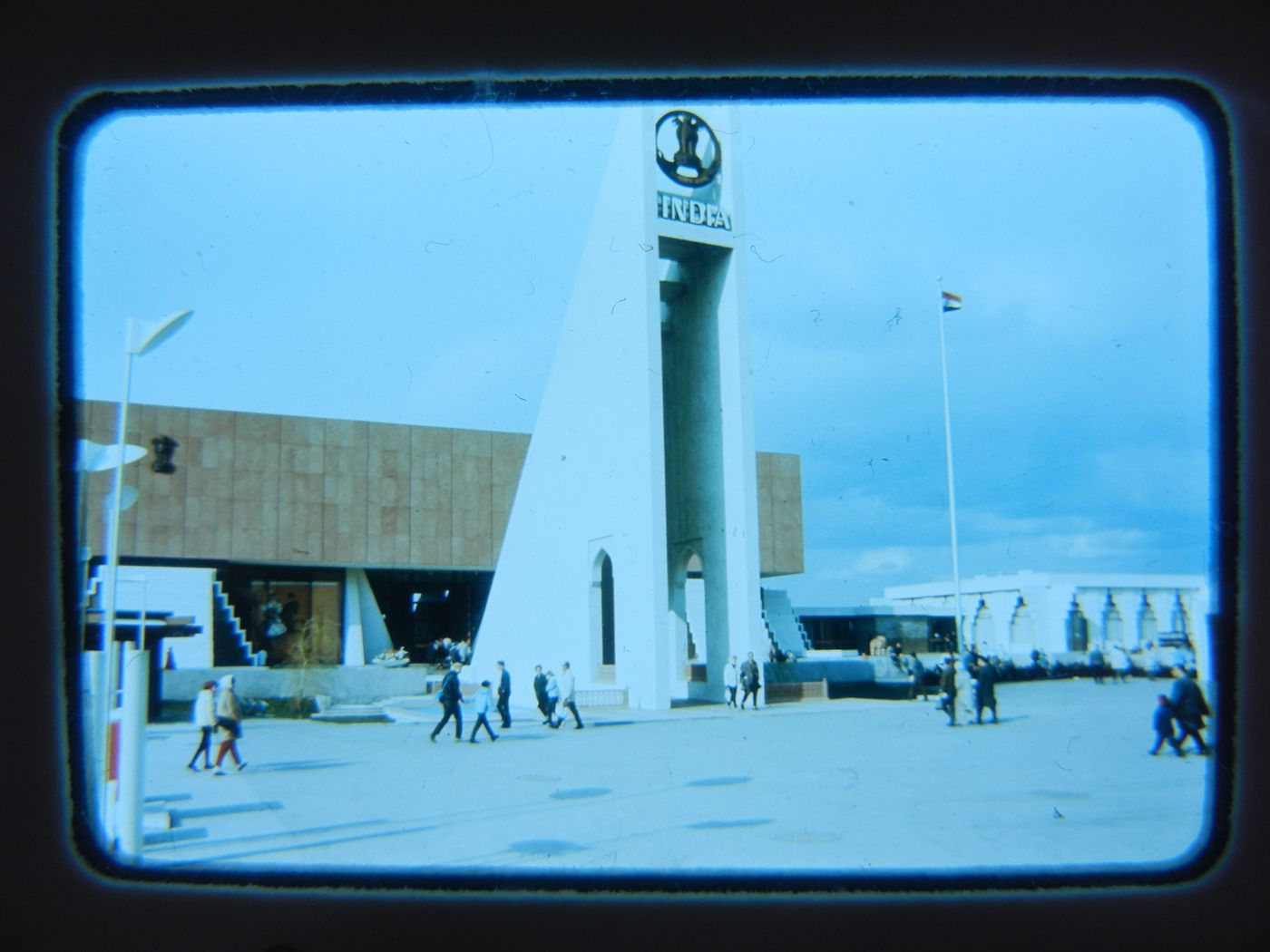 View of the Pavilion of India, Expo 67, Montréal, Québec