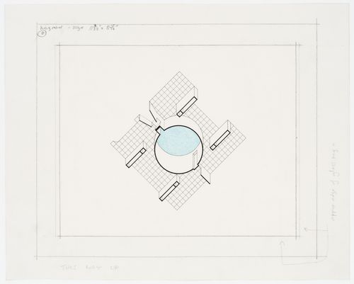 Nordrhein-Westfalen Museum, Dusseldorf, Germany: worm's eye axonometric of courtyard and gallery ceilings