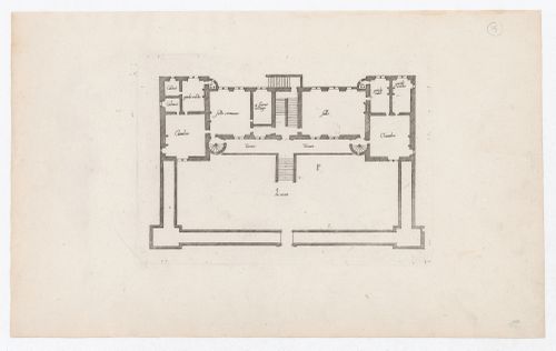 Plan for the main floor of château F