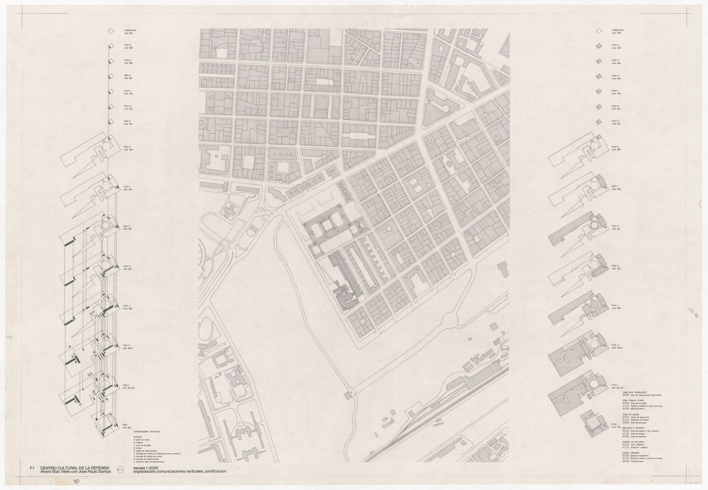 Plans for Centro Cultural de la Defensa - 1º Fase - 2º Fase, Madrid, Spain