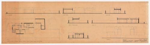 Plan, elevations and sections for Casa Manuel Magalhães, Porto