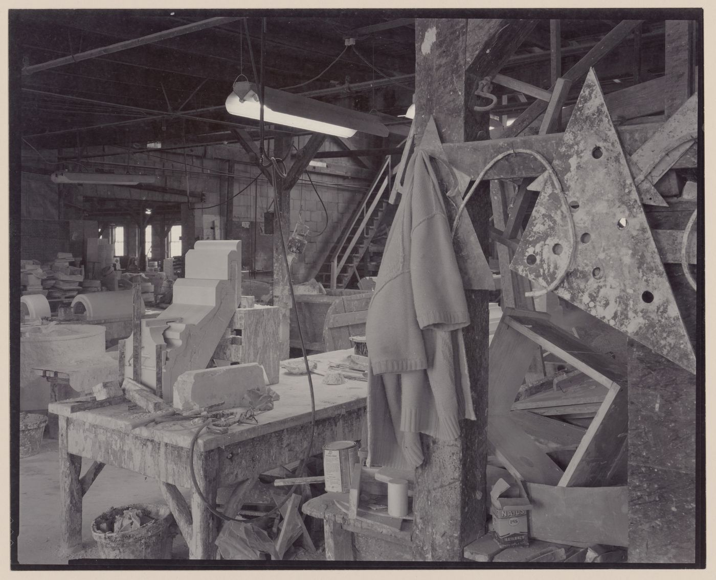 Interior view of terra-cotta factory, Lincoln, California