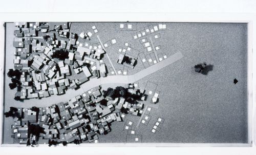 View of model showing housing plots development used for the Human Settlement Training Package "Package 6: The Self-Selection Process"
