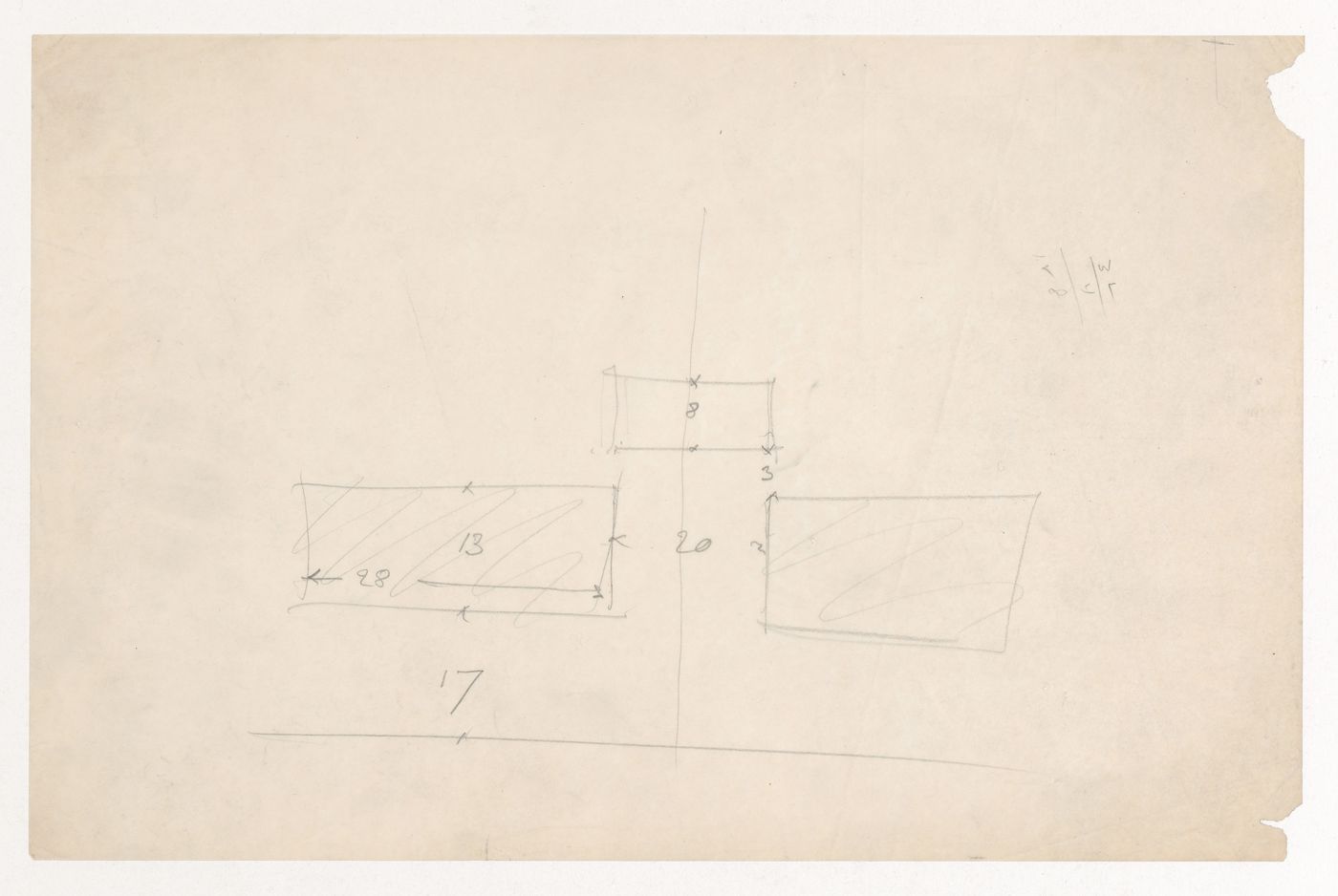 Partial sketch block plan for Illinois Institute of Technology