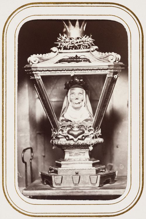 Head of Saint Catherine of Siena at the San Domenico, Siena, Italy