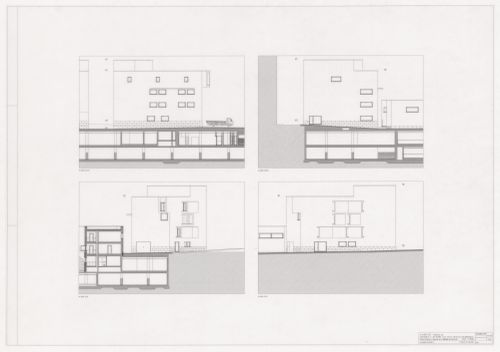 Building E elevations for Centro Cultural Manzana del Revellin, Ceuta, Spain