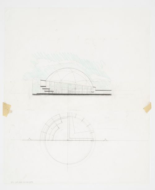Bibliothèque de France, Paris, France: section and plan