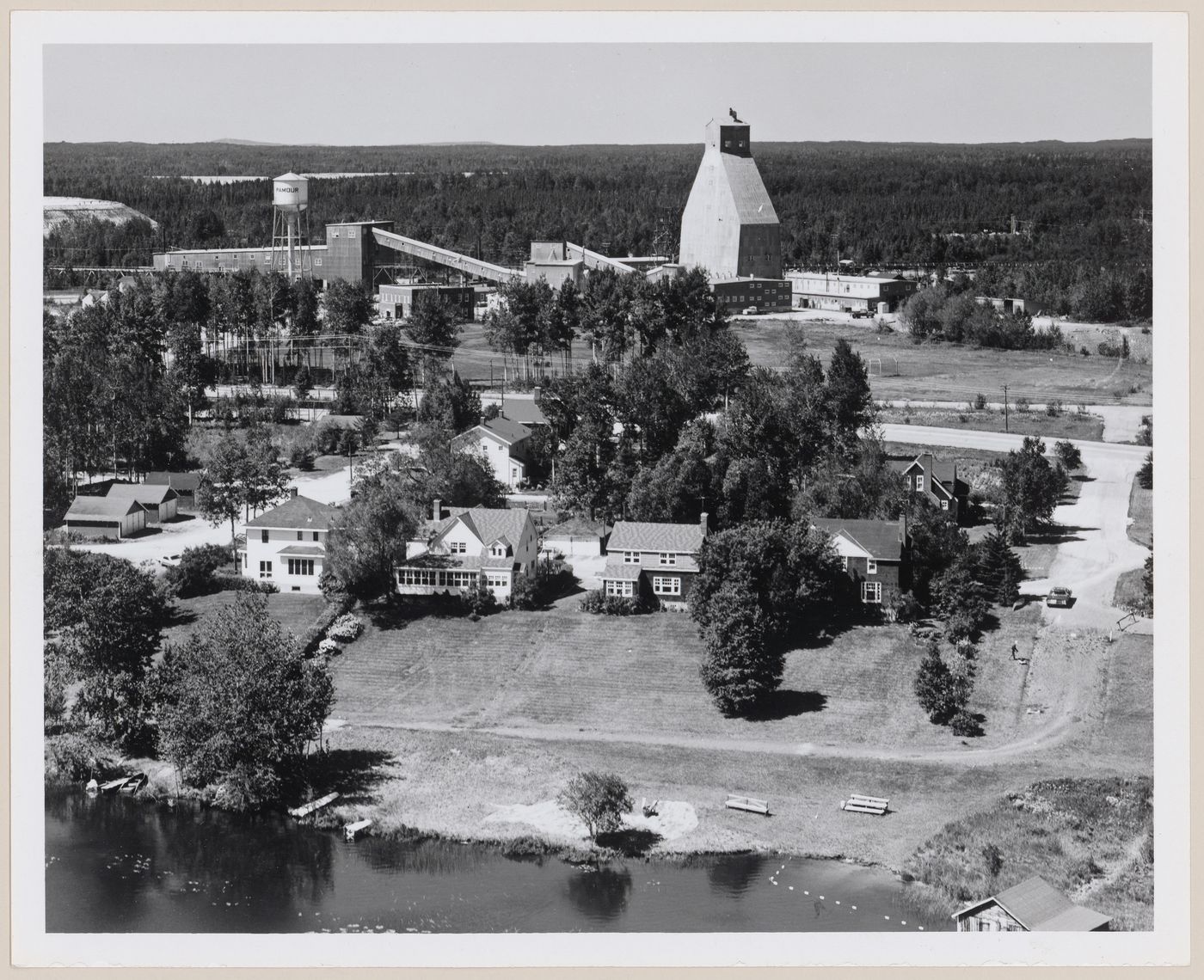 Noranda's Pamour mine and tiny community, Porcupine area, Ontario