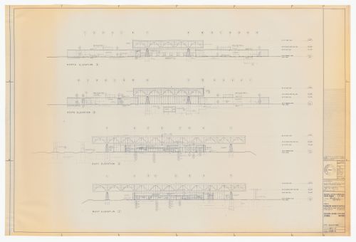 Elevations for Ottawa Union Station, Ottawa, Ontario