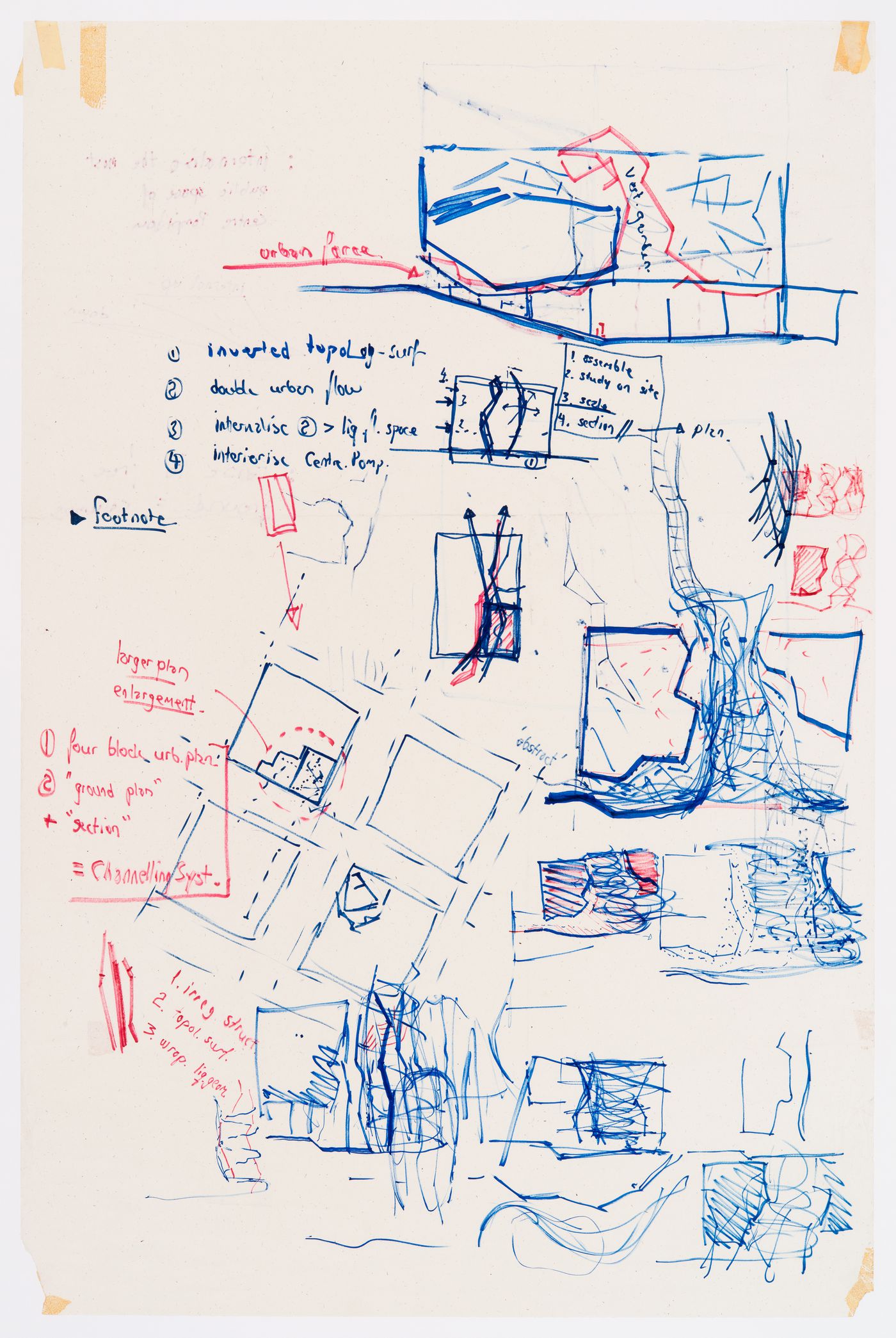 Annotated sketches for the Jyväskylä Music and Arts Centre