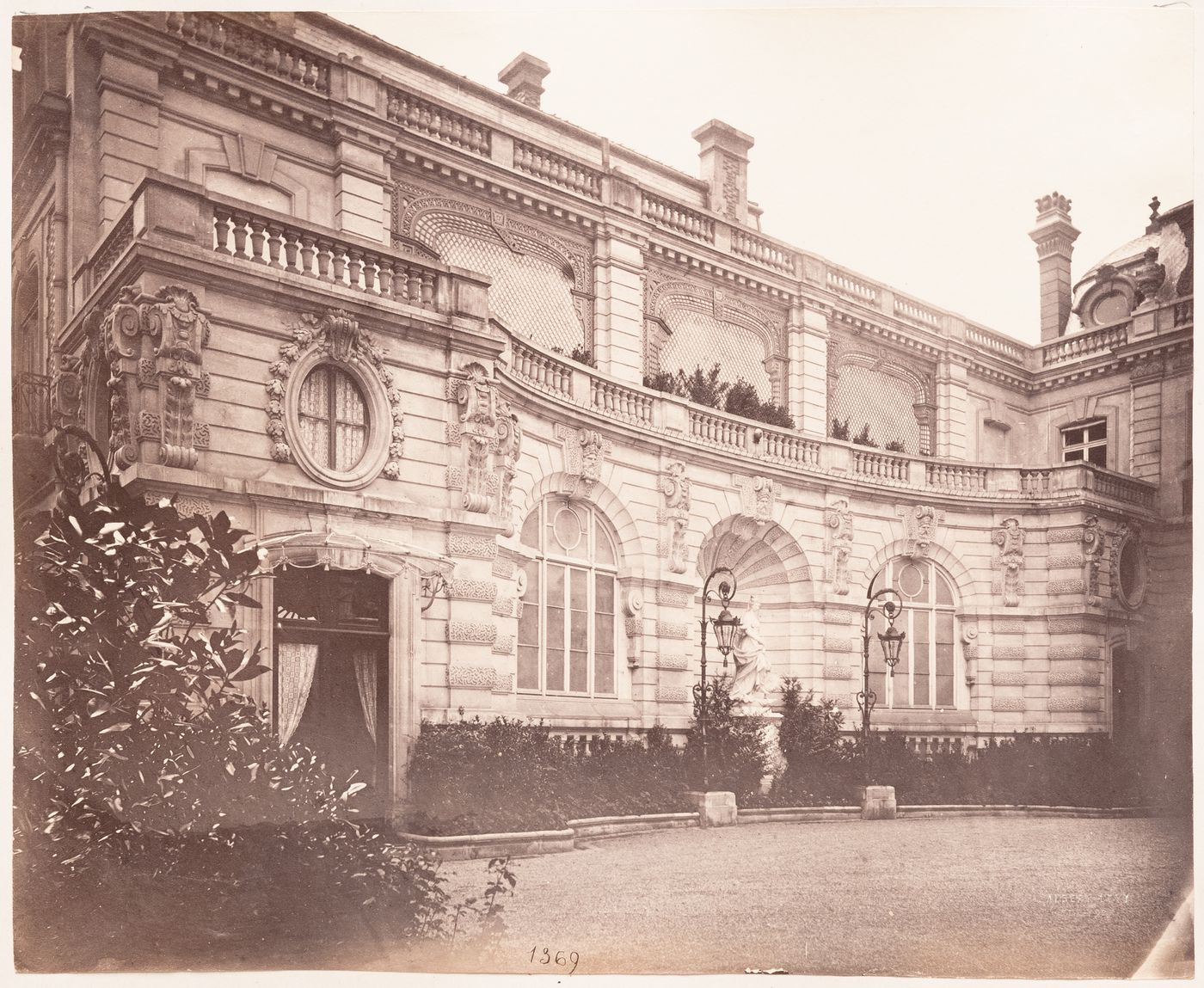 Plate from album ''Buildings, parks and streets of Paris, Versailles and environs, France''