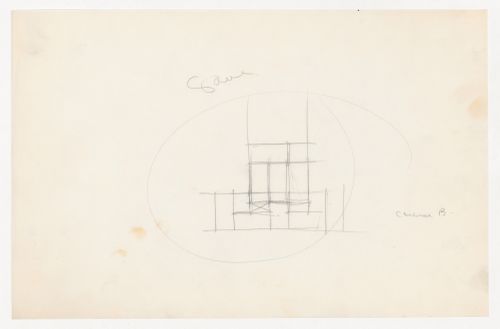 Sketch section for brick coursing for the Metallurgy Building, Illinois Institute of Technology, Chicago